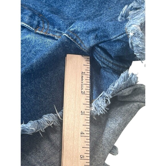 Vintage Gitano 80's 90's High Rise Denim Mom Jean Shorts 9/10 100% Cotton - Picture 7 of 9